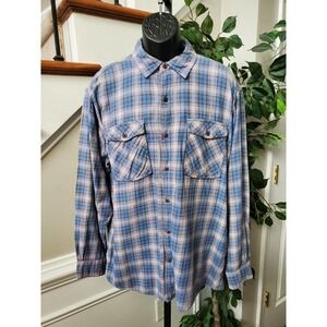 Urban Outfitter Mens Blue Cotton Collared Long Sleeve Buttons Down Shirt Size XL